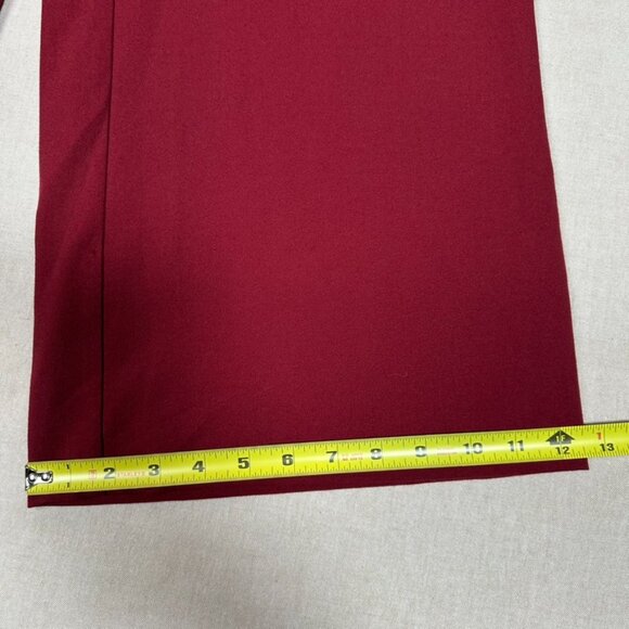 Voodoo Vixen Zoey Wide Leg Jumpsuit Womens XL Maroon Red Holiday Flutter HEMMED - Picture 12 of 16